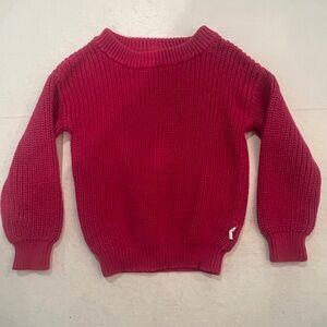 Gigi and Max slouchy style raspberry knit Sweater. So cute!